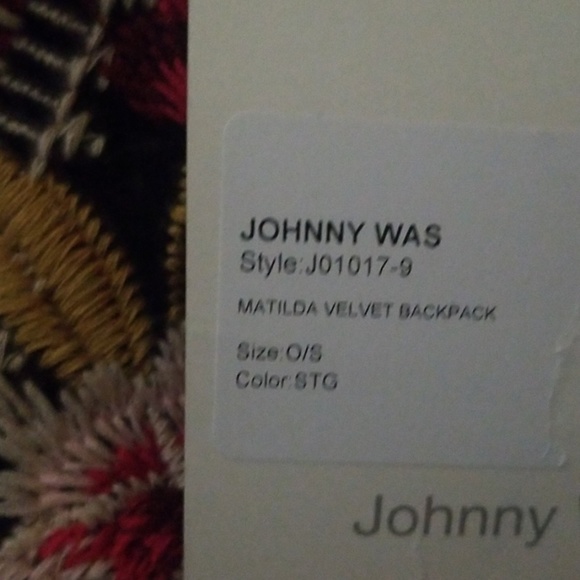 Johnny was MATILDA VELVET BACKPACK - Picture 5 of 8